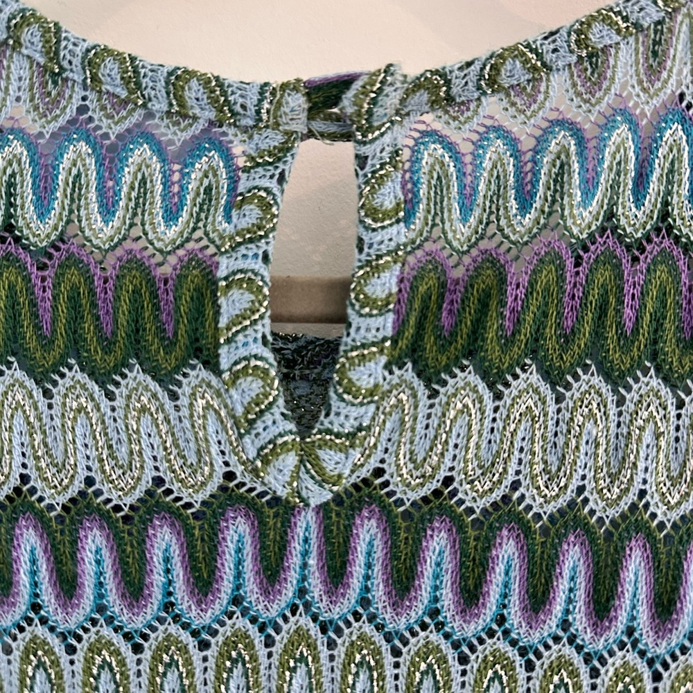 Hill House Blue and Green Knit Dress - Picture 6 of 7